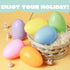 24 6 Inches JOYIN Pcs Large Pastel Easter Eggs, Plastic Jumbo Eggs Fillable for Easter Themed Hunt Basket Stuffers