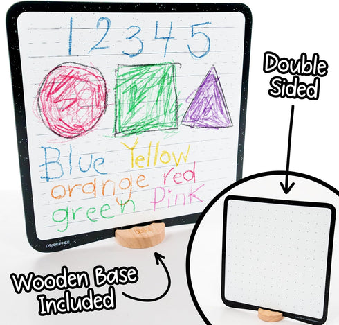 Rectangle Crayon Board | The Only Dry-Erase Lap Board for Visual & Hand Development | Crayons, Not Markers | Infant