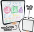 Rectangle Crayon Board | The Only Dry-Erase Lap Board for Visual & Hand Development | Crayons, Not Markers | Infant