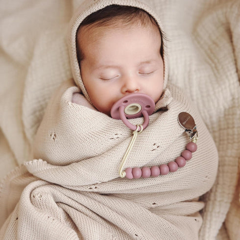 100% Luxury Organic Cotton Pointelle Knit Baby Quilt Blanket Refined Lightweight Heirloom Nursery Essential (Pointelle