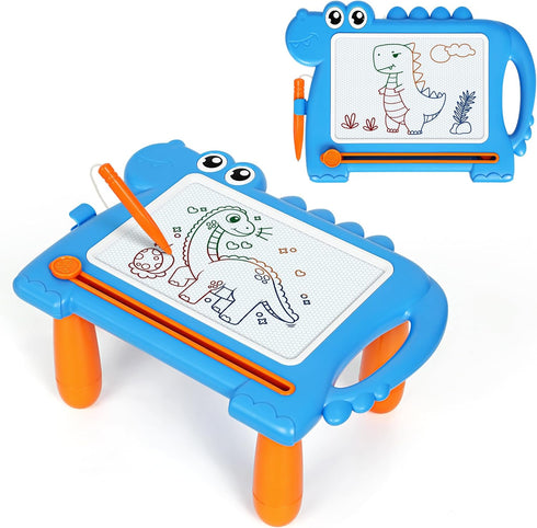 AiTuiTui Magnetic Drawing Board for Toddlers 13, Cute Dinosaur Doodle Board with