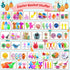 Jookamar 165PCS Prefilled Easter Eggs with Toys Inside, Easter Eggs Fillers Basket Stuffers Easter Hunt Games Party