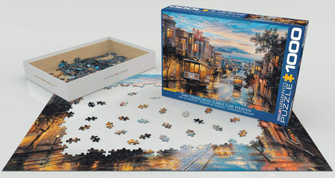EuroGraphics 1000-Piece Puzzle - San Francisco Cable Car Heaven by Eugene Lushpin