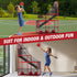 Basketball Arcade Game Indoor Outdoor, Kids Basketball Hoop with 4 Balls & Pump, Single Shot Basketball Game at Home,