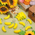 Jexine 40 Pack Banana Keychains Stretchy Fidget Toys for Birthday Party Favors School Supplies