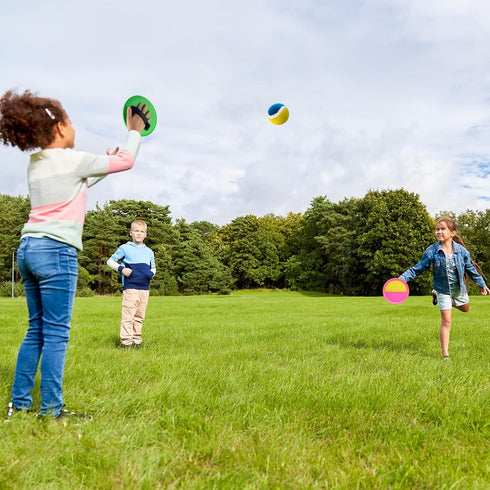 Set 6 3 3 4 5 6 7 8+ Weehoey Beach Games - Kids Toys - Outdoor Games for Kids, Toss and Catch Ball with Paddles Balls