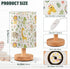 YYZZH Jungle Animal Pattern Table Lamp with Wood Base and Fabric Shade for Living Room, Bedroom or Kids Room
