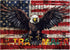 United States Flag Eagle Puzzles for Adults 1000 Piece, USA Patriotic Faith Jigsaw Puzzle, Inspirational Country Bird Puzzle