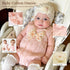 Set 9PCS, 0-9 TUZT Newborn Baby Girl Gift Baby Shower Gift Box with Onesie Blanket Hand Puppet, Newborn Essentials