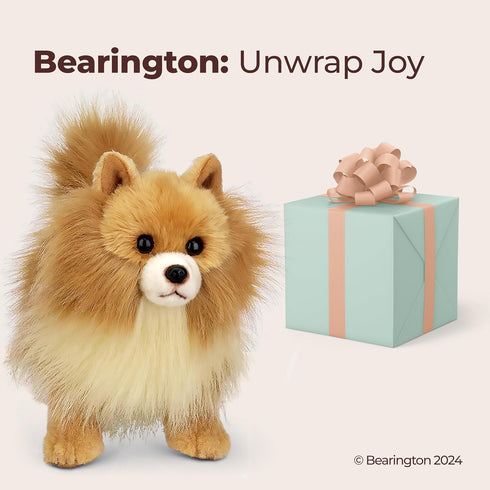 13 Inch 3-14 Bearington Rudy The Pomeranian Plush, Pomeranian Stuffed Animal, for Ages