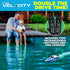 Force1 2.4GHZ 2 Velocity Blue Fast RC Boat- Remote Control Boats for Adults and Kids, Underwater Speed Racing Mini RC