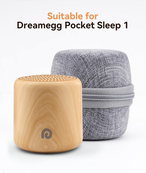16 1000mAh Dreamegg Portable White Noise Machine with Travel Case - Egg-Sized Sound Machine for Baby & Adult Sleep