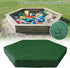 MIKIMIQI (230X200cm) Sandbox Cover, Hexagon Sandbox Sandpit Cover with Drawstring Waterproof Sandbox Pool Cover Oxford