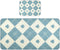 SyXIOP Blue Beige Poker Cooling Baby Crib Mattress Cover 28" x 52" Ultra