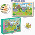 Wooden Puzzles for Kids Ages 3-5 - 6 Packs 24 PCs Jigsaw Puzzles - Educational Brain Teaser Toys