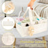 Kandishiex US Baby Diaper Caddy with Removable Dividers Portable Diaper Caddy Organizer Practical Diaper Organizer
