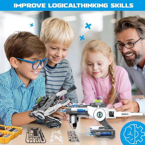 8 9 10 11 12 13 14 8-14 SMIESSKIDDO Robotic Mechanical Hand STEM Toy for Kids | Parents Choice Award Winner | Kids