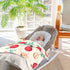 KICPOAY 30x40 Inch Swaddle Blanket for Apples with Leaves Baby Receiving Blanket Muslin Baby Swaddles Soft Cotton