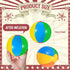 Hungdao Mini Beach Ball Decoration, Rainbow Inflatable Pool Ball with Hanging Rope and Hooks for Summer Party Ornament