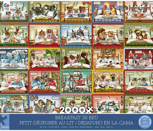 Ceaco Breakfast in Bed 2000 Piece Jigsaw Puzzle