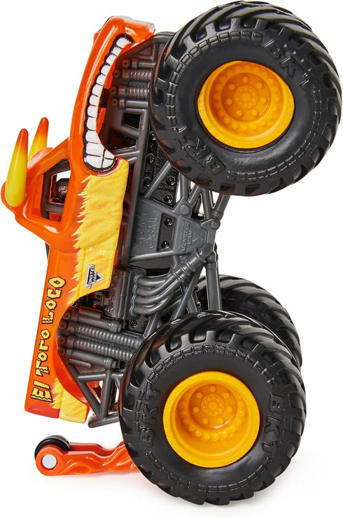 2021 1:64 Monster Jam Spin Master Diecast Monster Truck with Wheelie Bar: Shear Madness El Toro Loco