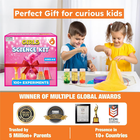 100+ 4 5 6 7 8 4 5 6 7 8 Butterfly EduFields Girls Science Kit for Kids Ages | Girls in STEM & Science Experiments |