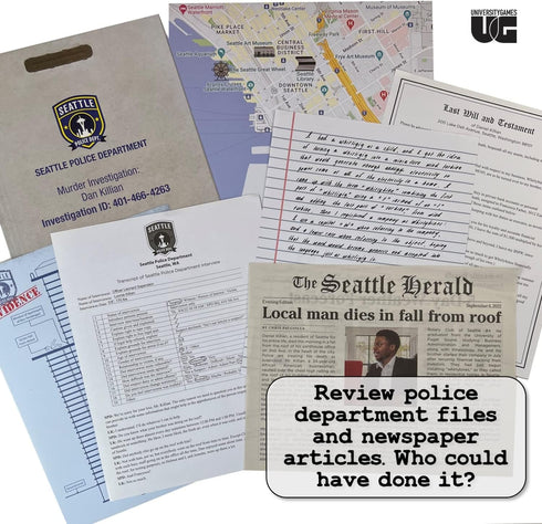 Murder Mystery Party Case Files: Killer Startup for 1+ Players, Ages 14+