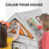 Bankers Box at Play Color in Treats N' Eats Playhouse, Cardboard Playhouse and Life Size Craft Activity for Kids and