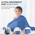 3 Pack (35 35'') Muslin Hooded Towels, Cotton Bath Towels With Hood for Newborn, Infant, Toddler - Soft and Absorbent