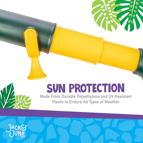 Jack and June Signature Green and Yellow Telescope Playset Attachment with 360 Degree Spin
