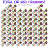 Set 75 Packs, 450 6 ArtCreativity Crayons Bulk - Total - Kids Crayons in Colors - Classroom & Party Favors
