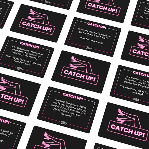 Catch Up! Girls Night 18+ Party Game - Spicy Conversation Starters for Fun Girls Nights, Bachelorette & Birthday