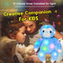 12.5'' Hopearl LED Musical Plush Sloth Light up Stuffed Animal Three Toed Sloth Floppy Night Lights Glow in The Dark