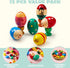 JOYIN 12 Packs Wooden Egg Shakers, 2.3" Maracas Percussion Musical for Party Favors, Classroom Prize Supplies