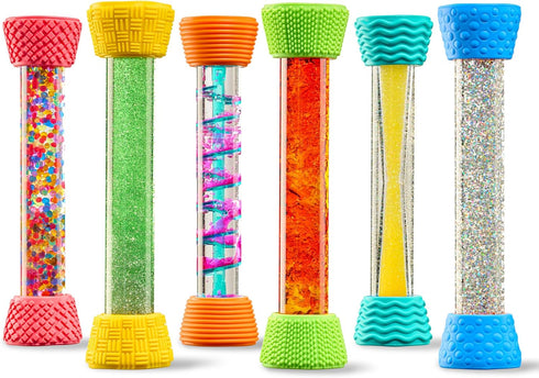 1) Special Supplies Liquid Motion Bubbler Toy Cool Tubes Colorful Hourglass Timer with Droplet Movement, Bedroom