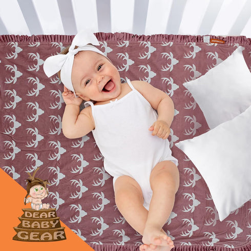 Dear Baby Gear Baby Car Seat Canopy - Infant Car Seat Cover with Snap Opening for Boys & Girls - 40x30"