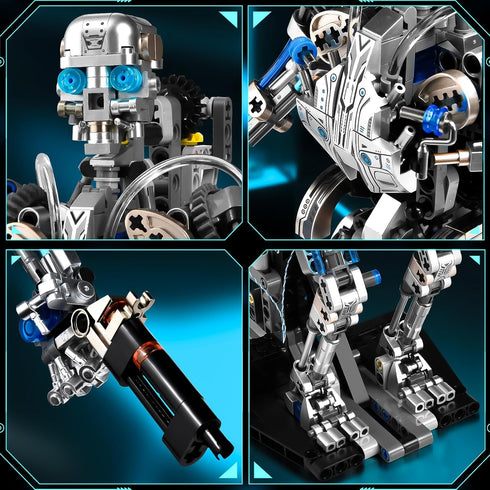 Set Teens14+ SATHIBI Mechanical Halloween Skull Robot Building for Adult,Horror Gothic Skull Alien Model for Home
