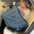 Meetjoy Breathable Car Seat Cover for Babies Multi-Purpose Soft Rayon Nursing Cover for Breastfeeding, High Stretchy