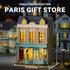 Flever Dollhouse Miniature DIY House Kit Creative Room with Furniture for Romantic Valentine's Gift (Paris Gift Store)