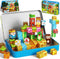 Zerxpho 60PCS Mini Magnetic Building Cubes Set, Adventure-themed Magnetic Blocks, Portable Magnetic Travel
