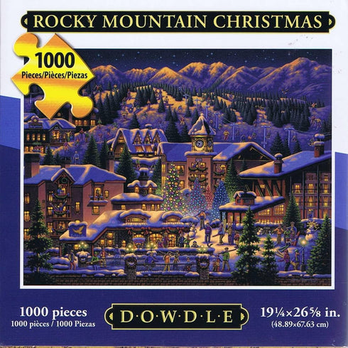 Dowdle Rocky Mountain Christmas 1000 pcs Puzzle, 19-1/4 x 26-5/8 in # 888584
