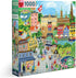 eeBoo: Piece and Love Copenhagen 1000 Piece Square Adult Jigsaw Puzzle, Glossy Sturdy Pieces