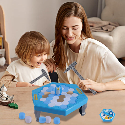 DR.DUDU Save Penguin Break Ice Board Game for Kids 4-8 - Ice Breaker Family Funny Table Game, Ice Block Puzzle Toy