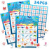 Liliful Ocean Animal Bingo Game Cards - 24 Sea Bingo Cards for Under The Sea Party