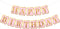 KatchOn Pink Happy Birthday Banner, 10 Feet, NO DIY | Happy Birthday Sign for Backdrop Decorations