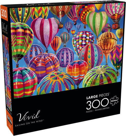 Buffalo Games - Steve Sundram - 300 Piece Jigsaw Puzzle for Adults - Sailing on The Wind - Perfect for Game Nights