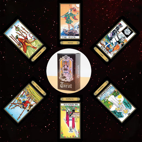 IXIGER Tarot Cards with Guide Book and Gift Bag - Classic 78 Card Deck for Beginners and Experts