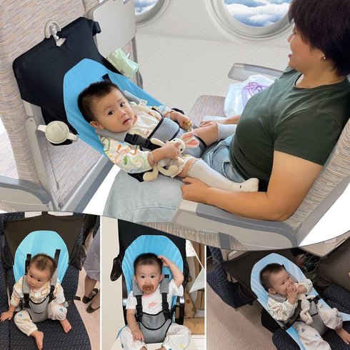 1-8 Baby Airplane Bed, Baby Travel Essentials for Flying, Portable Plane Seat Foot Rest Extender Must Haves for Infants