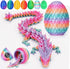 YILCER 3D Printed Dragon Easter Egg, Mystery Crystal Articulated Dragon Fidget Toys, Surprise