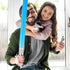42 Pieces Inflatable Lightsabers, Costume Toys for Kids, Star Theme Birthday Party Supplies (6 Colors)